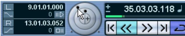STEINBERG CUBASE SX - La molette de la vitesse shuttle (cubase SX uniquement) - 1