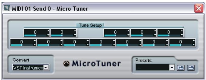 STEINBERG CUBASE SX - Micro tuner - 1
