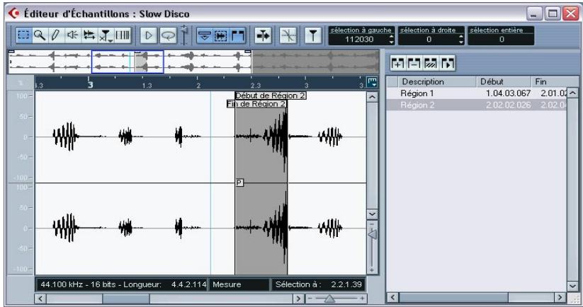 STEINBERG CUBASE SX - Édition des régions - 1