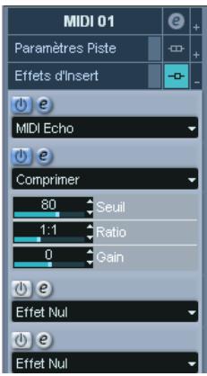 STEINBERG CUBASE SX - Section effets d'insert - 1