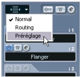 STEINBERG CUBASE SX - Sélectionner des préréglages d'effet - 1