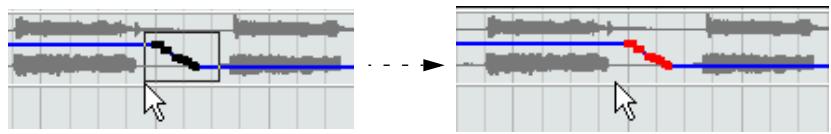 STEINBERG CUBASE SX - Sélectionner les points d'événements d'automatisation - 1
