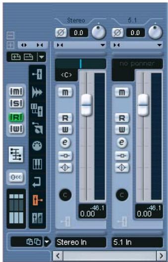 STEINBERG CUBASE SX - Les voies d'entrée (visibles uniquement dans cubase SX) - 1