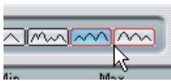 STEINBERG CUBASE SX - Sélecteurs de forme d'onde - 1