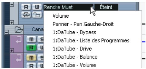 STEINBERG CUBASE SX - Sélectionnez un paramètre dans la liste et cliquez sur OK. - 1