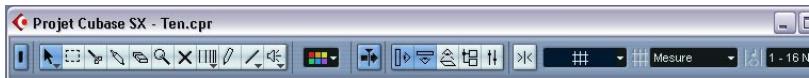 STEINBERG CUBASE SX - Le dialogue des configurations des barres d'outils - 2