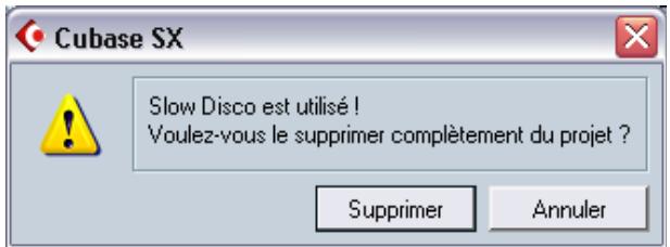 STEINBERG CUBASE SX - Supprimer des clips de la bibliothèque - 1