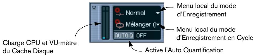 STEINBERG CUBASE SX - La palette transport - 1