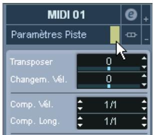 STEINBERG CUBASE SX - Paramètres de piste - 2