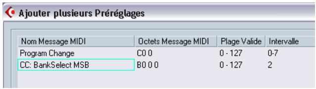 STEINBERG CUBASE SX - Ajouter plusieurs préréglages - 2