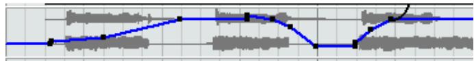 STEINBERG CUBASE SX - Utiliser les divers modes ligne pour tracer les courbes d'automatisation - 2