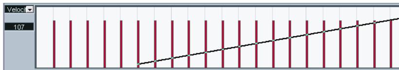 STEINBERG CUBASE SX - Édition des valeurs de vitesse - 3