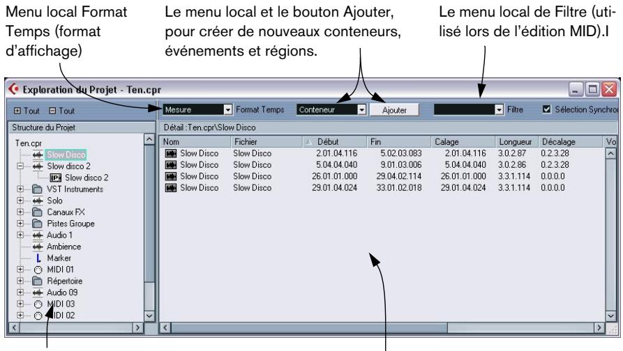 STEINBERG CUBASE SX - Description de la fenêtre - 1