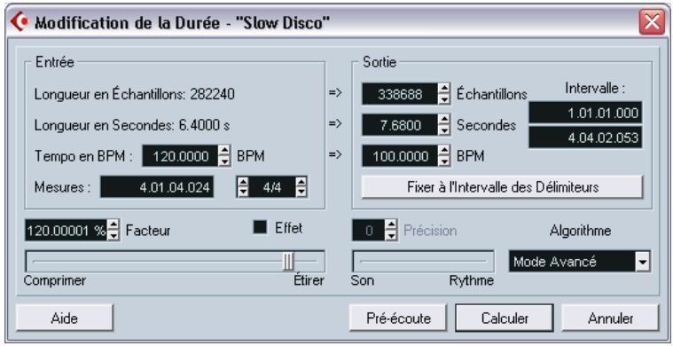STEINBERG CUBASE SX - Modification de la durée - 1
