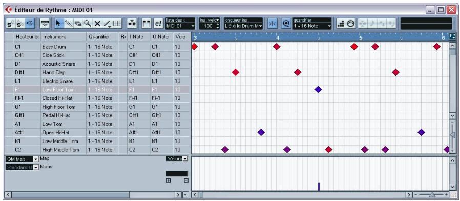 STEINBERG CUBASE SX - Ajouter et éditer des événements de pression polyphonique (poly pressure) - 2