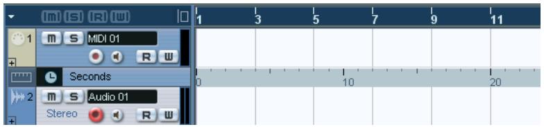 STEINBERG CUBASE SX - Utiliser plusieurs règles - les pistes règle (cubase SX uniquement) - 1