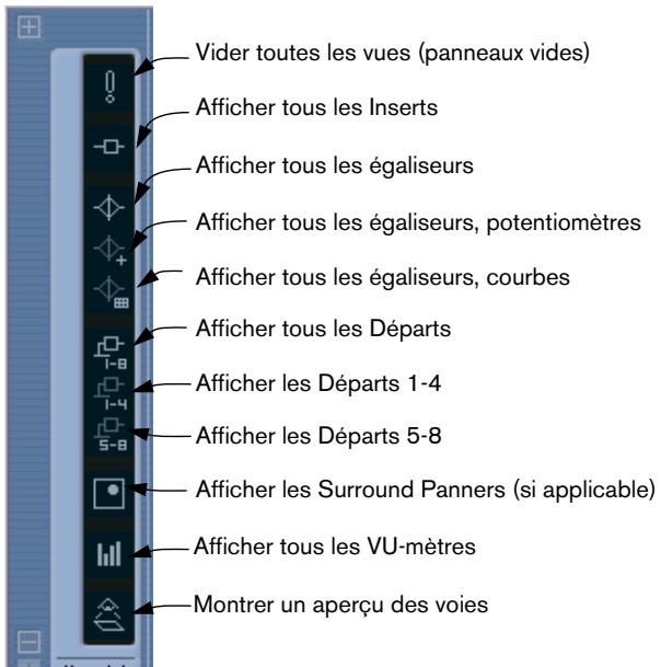 STEINBERG CUBASE SX - Sélection globale à partir du panneau commun - 1
