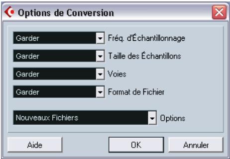 STEINBERG CUBASE SX - Convertir les fichiers - 1