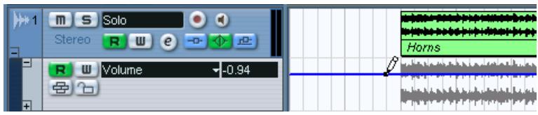 STEINBERG CUBASE SX - Dessiner des événements d'automatisation - 2