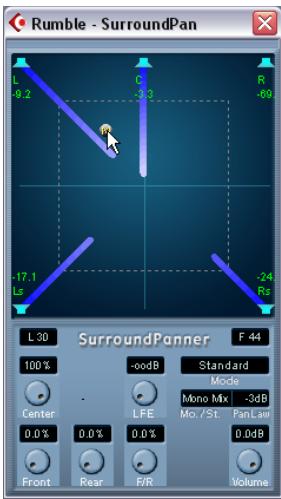 STEINBERG CUBASE SX - Les contrôles du surroundpan - 1