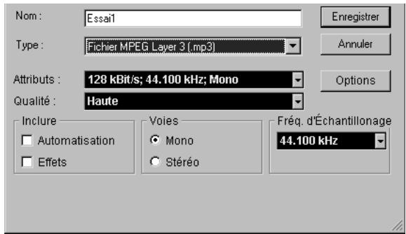 STEINBERG NUENDO - Fichiers MPEG layer 3 - 1