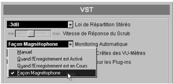 STEINBERG NUENDO - Régler les pistes pour un enregistrement mono ou stéréo - 1