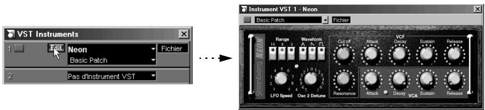 STEINBERG NUENDO - Sélection des patches et réglage des paramètres - 1