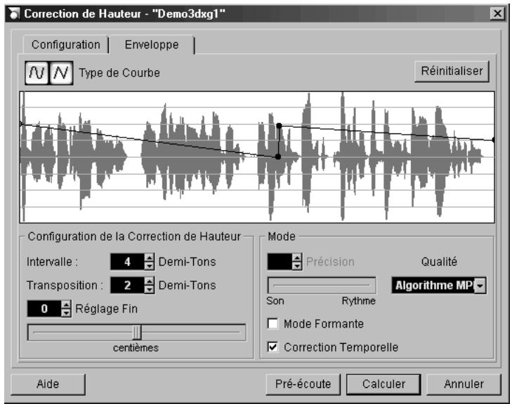 STEINBERG NUENDO - Correction de hauteur basée sur l'enveloppe - 1