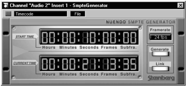 STEINBERG NUENDO - Générateur SMPTE nuendo - 1