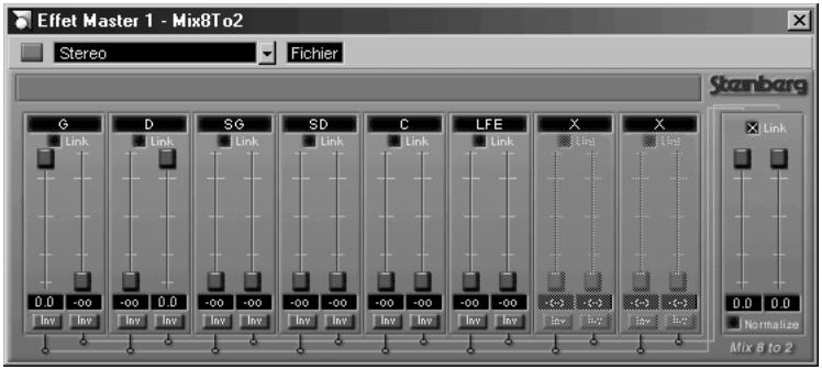 STEINBERG NUENDO - Utilisation du matrixdecoder avec le format surround "standard 3/2 - 1