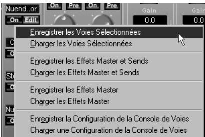 STEINBERG NUENDO - Sauvegarder les réglages de console - 1