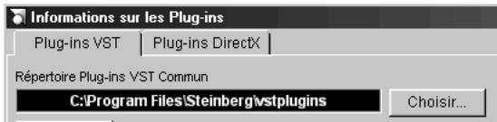 STEINBERG NUENDO - Modifier le dossier des plug-ins partagé - 1