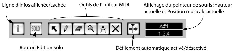STEINBERG NUENDO - La Barre D'Outils - 1
