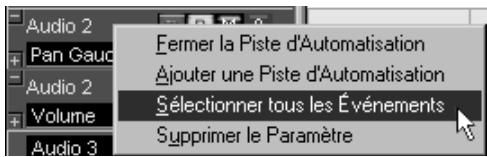 STEINBERG NUENDO - Sélectionner les points d'événements d'automatisation - 3