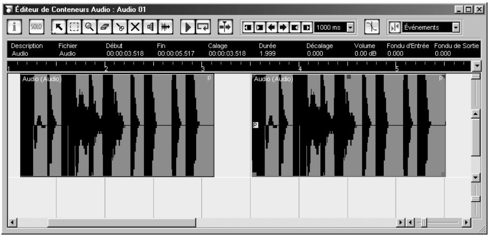 STEINBERG NUENDO - Ouvrir l'éditeur de conteneurs audio - 1