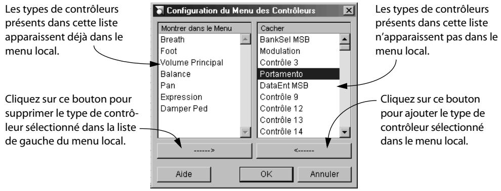 STEINBERG NUENDO - Sélectionner un type d'événement - 2