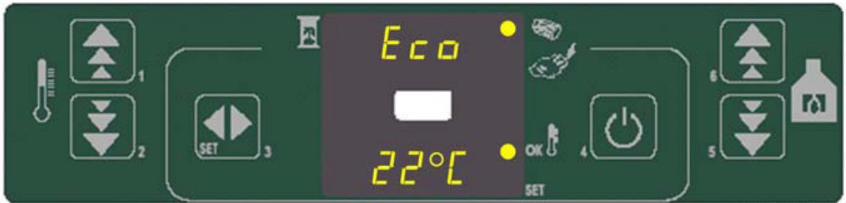 ARCO CHICCA PLUS - Atteinte de la température de consigne (SET) - 1