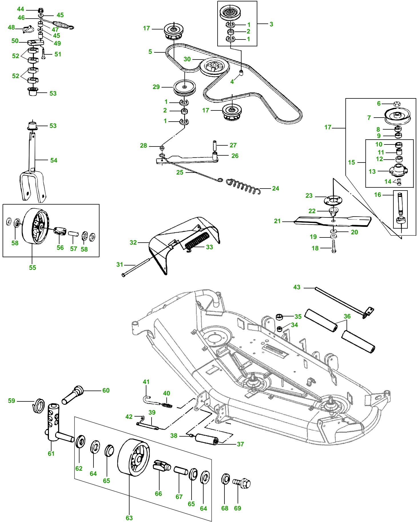 JOHN DEERE 4300 - (pour 4115 / 4200 / 4210 / 4300 / 4310 / 4400 / 4410) - 2