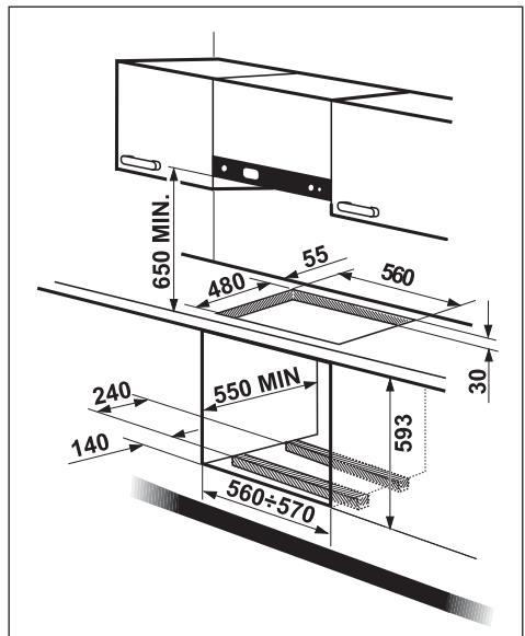 PROGRESS PAG6430E-B - Fitting the hob to the worktop - 1