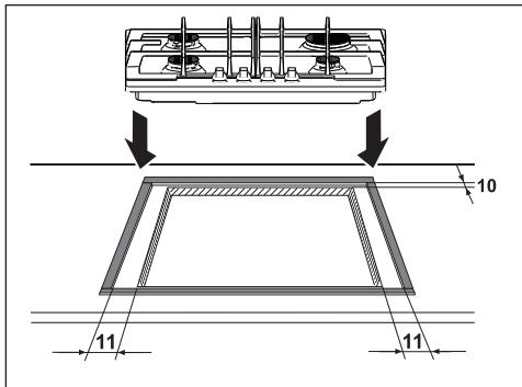 PROGRESS PAG6430E-B - Fitting the hob to the worktop - 2
