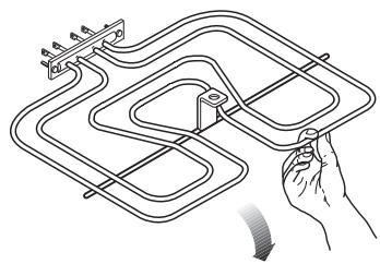 PROGRESS PHN1310S - Zorg ervoor dat de borgmoer van de grill goed vastgedraaid is, om te voorkomen dat de grill omlaag valt wanner deze in gebruik is. - 2