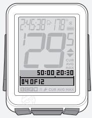 BONTRAGER NODE 1 - Pour démarrer l'horloge des répétitions ou remetter à 0 - 3