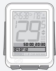 BONTRAGER NODE 1 - Pour démarrer l'horloge des répétitions ou remetter à 0 - 1