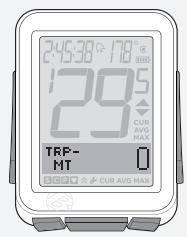 BONTRAGER NODE 1 - Pour visualiser le dénivélé (\%), le trajet (TRP) et le total (TTL) - 3