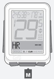 BONTRAGER NODE 1 - Visualisation du rythme cardiaque CUR AVG MAX - 2