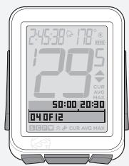 BONTRAGER NODE 1 - Pour démarrer l'horloge des répétitions ou remetter à 0 - 2