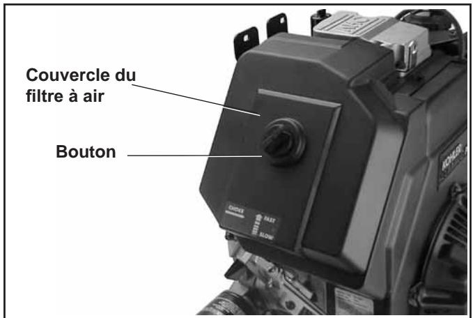 Couvercle du filtre à air Bouton