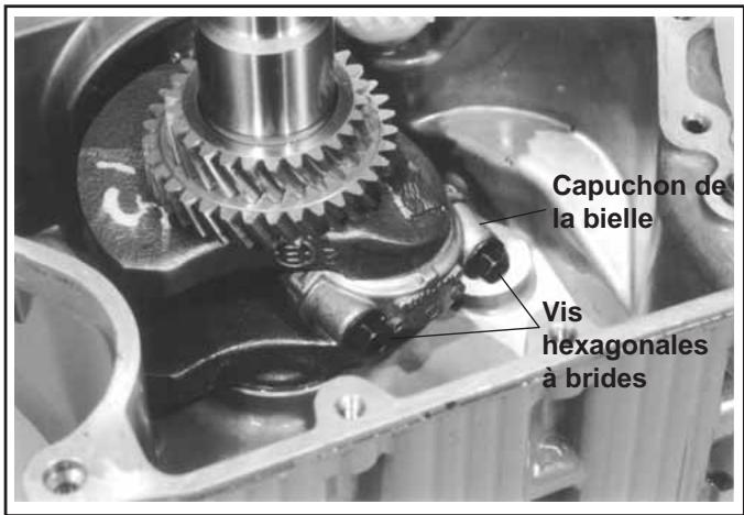 Capuchon de la bielle Vis hexagonales à brides