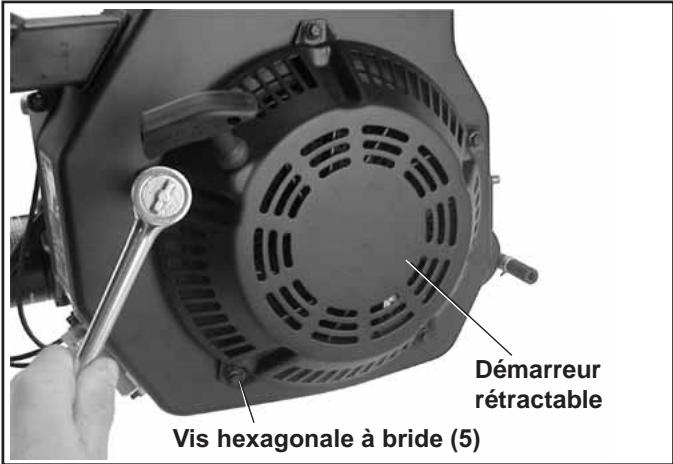 Démarreur rétractable Vis hexagonale à bride (5)