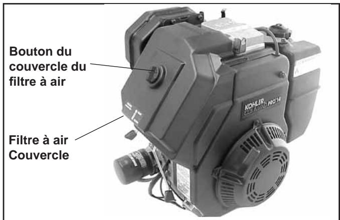 Bouton du couvercle du filtre à air Filtre à air Couvercle